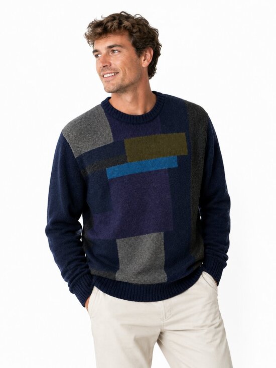 Cacharel Other - Vintage Cacharel Pure Virgin Wool Intarsia Knit Sweater